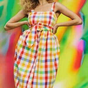 Christopher John Rogers X Target Plaid Dress Size 2